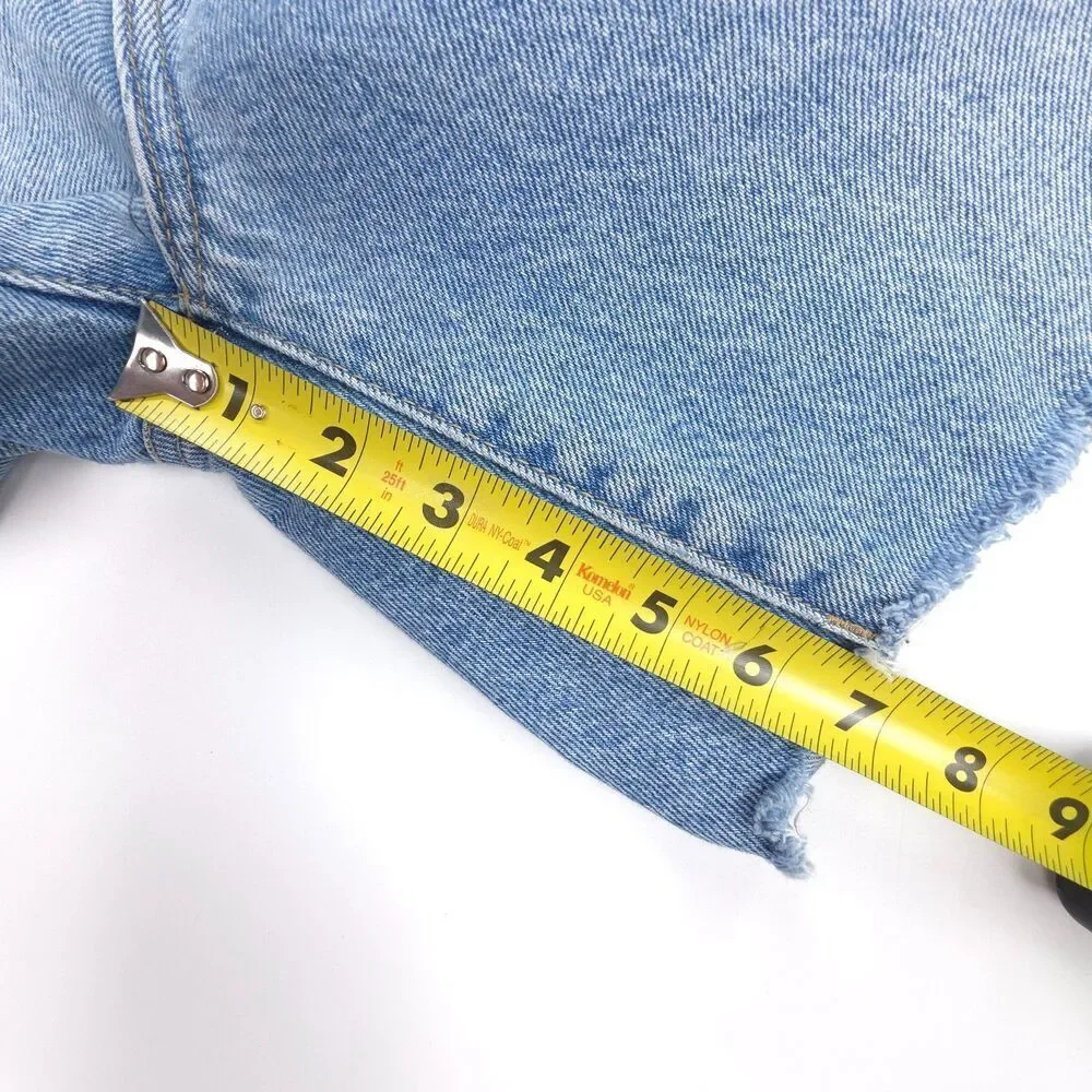 ROLLAS Free People Super Mirage Jean Shorts Boho 70s Vintage High Rise Bermuda